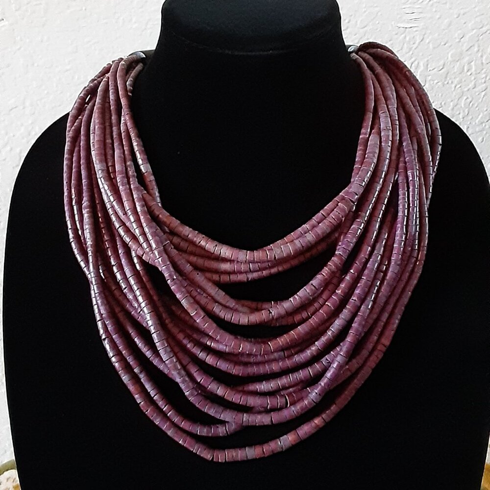 SOLD Vintage Signed Gerda Lynggaard Monies Necklace